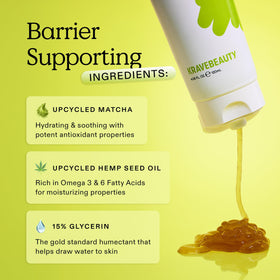 KraveBeauty matcha leaves representing antioxidant benefit
