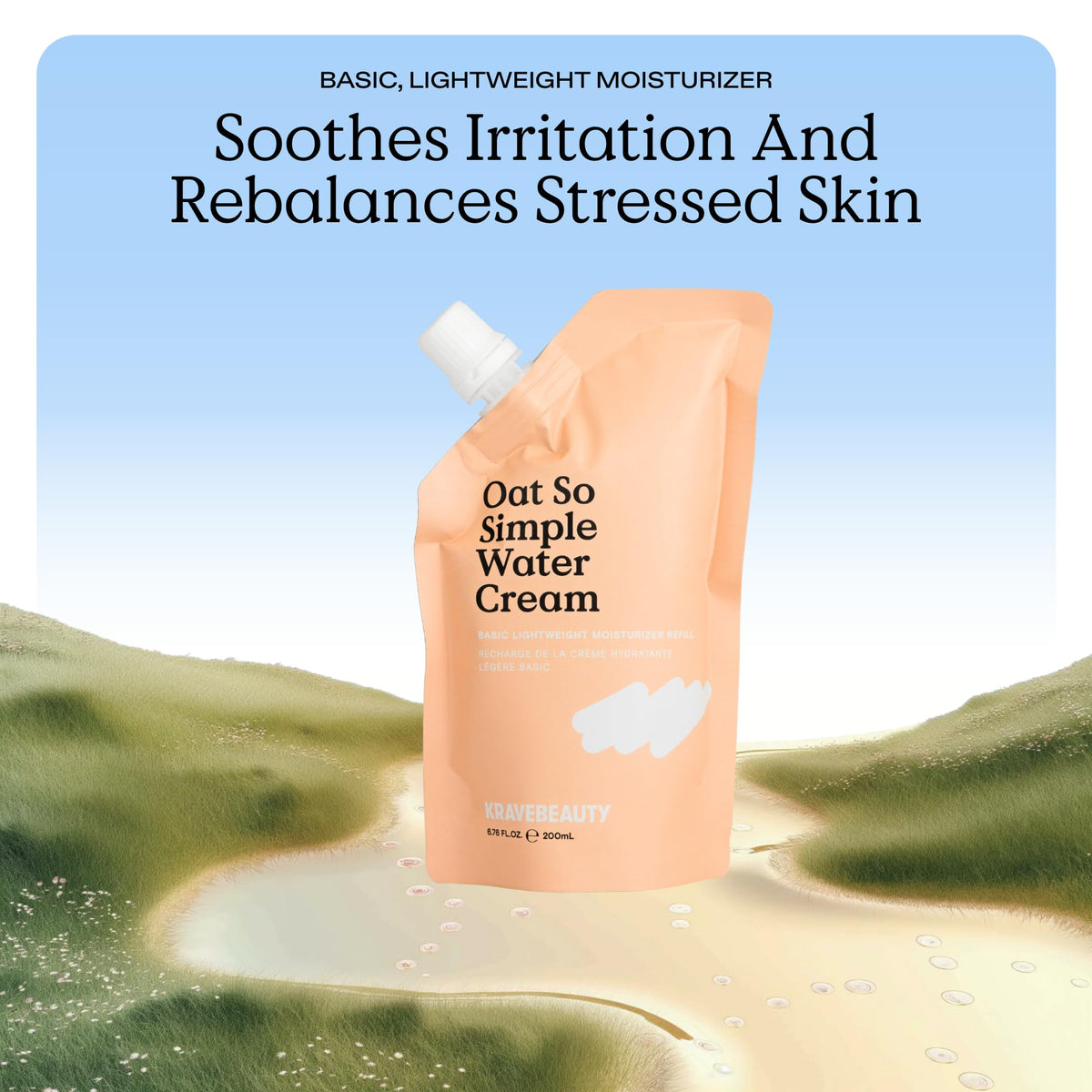 KraveBeauty oat extract close-up highlighting calming natural ingredient benefits
