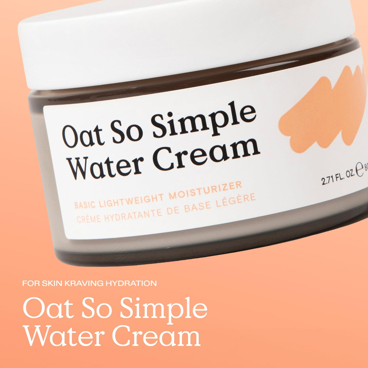 KraveBeauty open jar closeup of gel‑cream texture, showing lightweight hydration