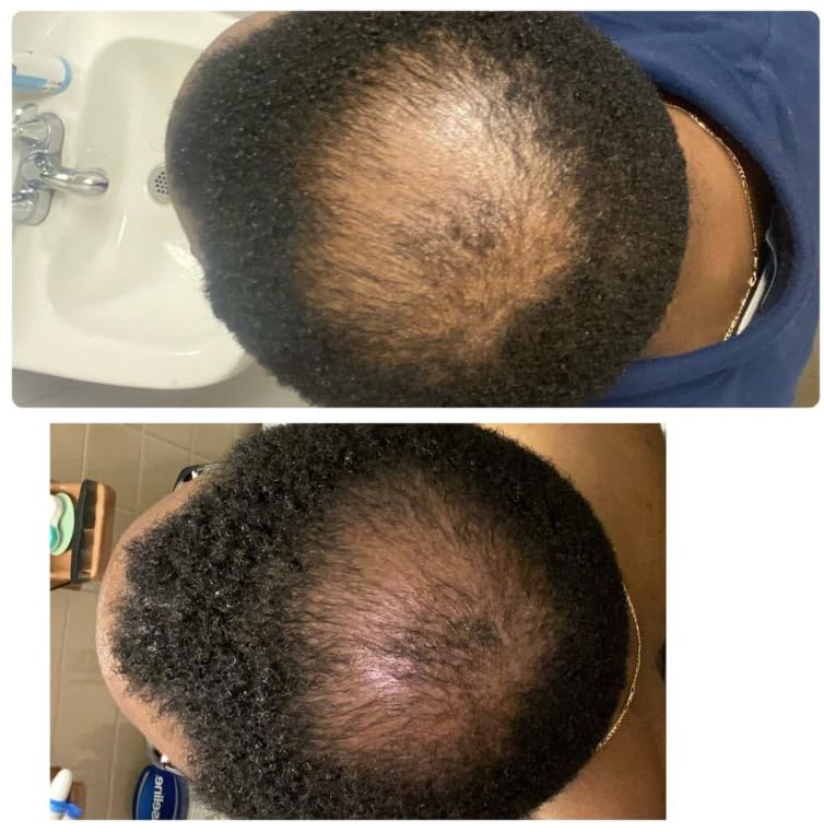 Kreyol Essence conditioner in hand demonstrating amount and creamy consistency