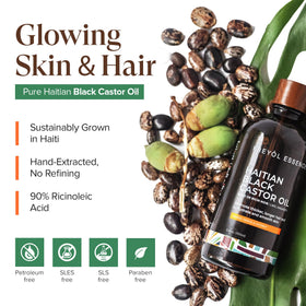KREYÒL ESSENCE mango papaya coconut ingredients indicating nourishing antioxidants