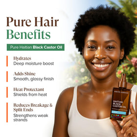 KREYÒL ESSENCE label closeup listing botanical oils and clean formulation benefits