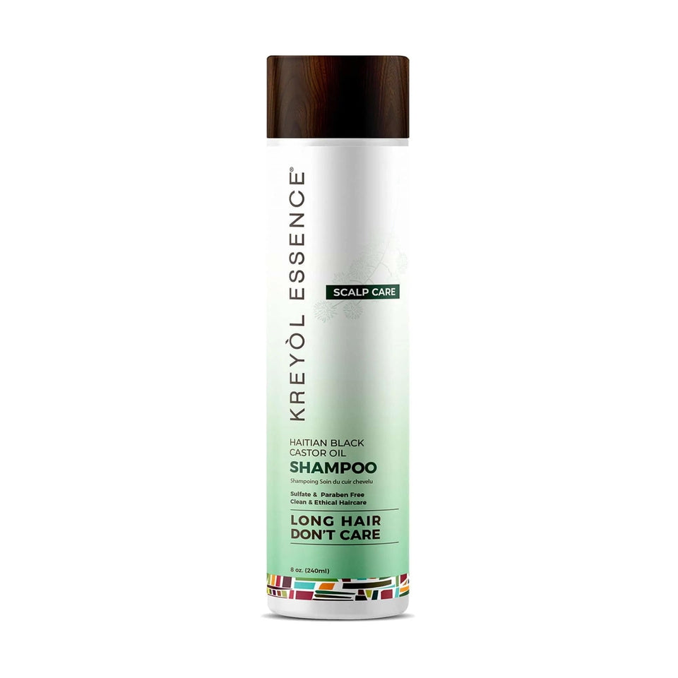 KREYÒL ESSENCE front bottle view showing label and benefit of thicker-looking hair