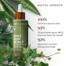 KREYÒL ESSENCE serum staged on bathroom shelf in morning routine to show daily use