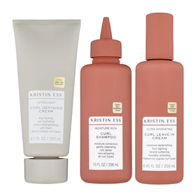 kristin ess front packaging showing full three-piece set and benefits