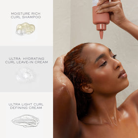 kristin ess curl cream texture swiped to show lightweight definition