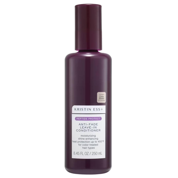 Kristin Ess bottle front view showing clear branding and product benefit