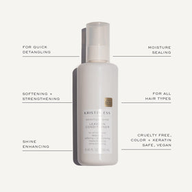 Kristin Ess product texture on hand showing lightweight sheen
