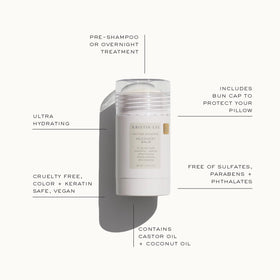 Kristin Ess 2oz balm next to coin showing compact size and portability