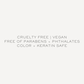 Kristin Ess ingredient label detail showing vegan, sulfate-free benefit