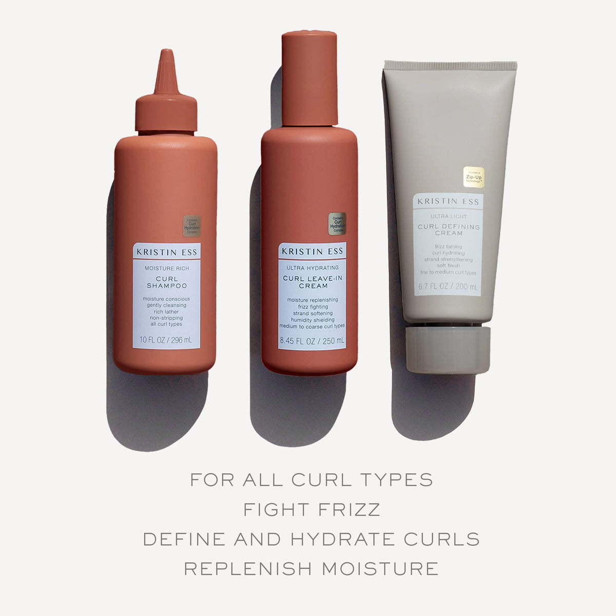 kristin ess products held in hand to display compact travel-friendly size