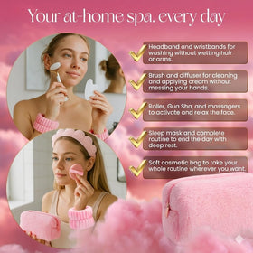 KS LUX jade roller closeup highlighting smooth stone for gentle facial massage