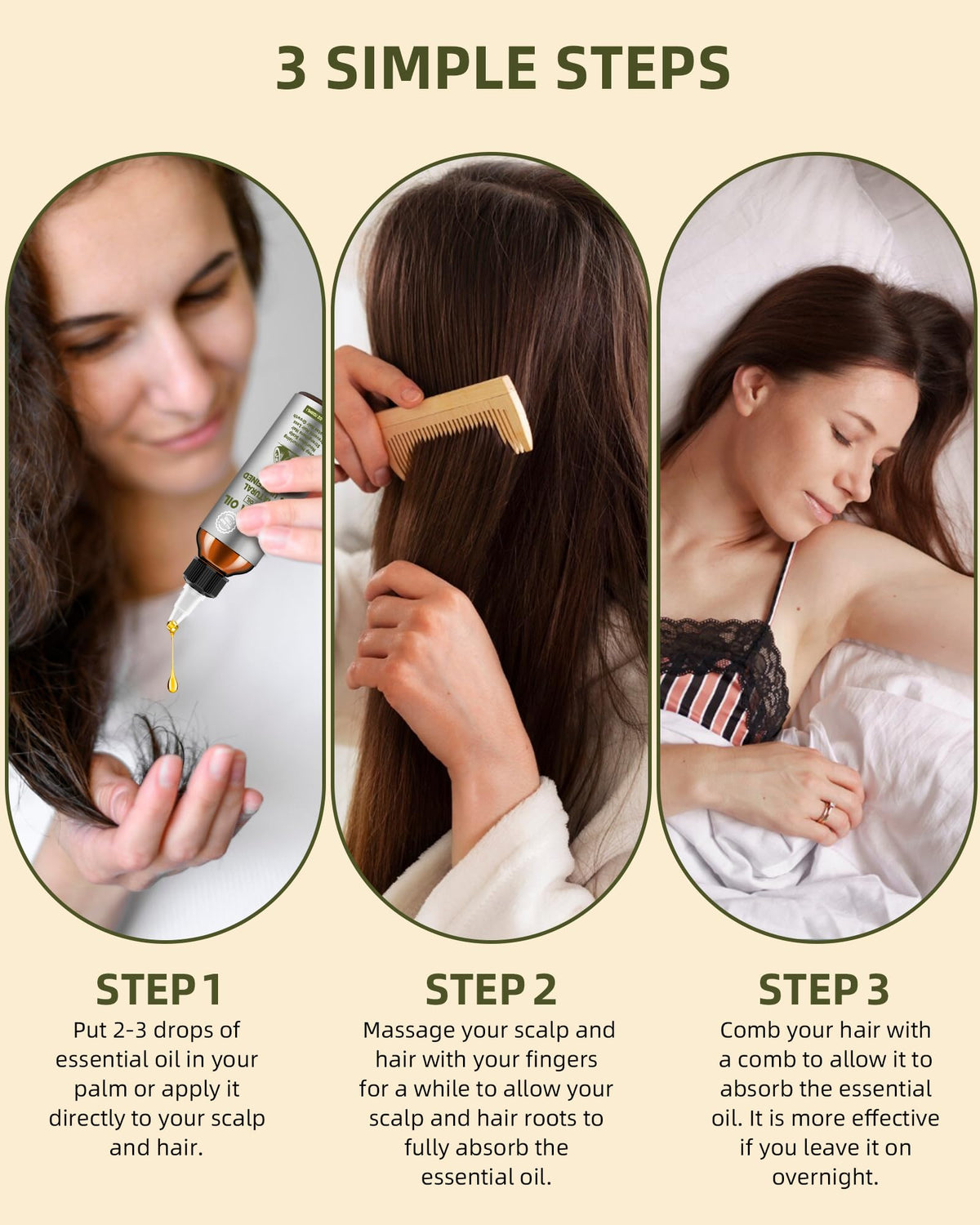 Ktintar overnight hair wrap showing deep conditioning method