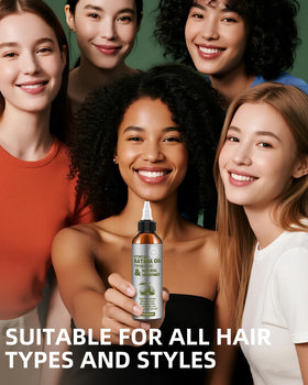 Ktintar scalp massage application demonstrating easy absorption