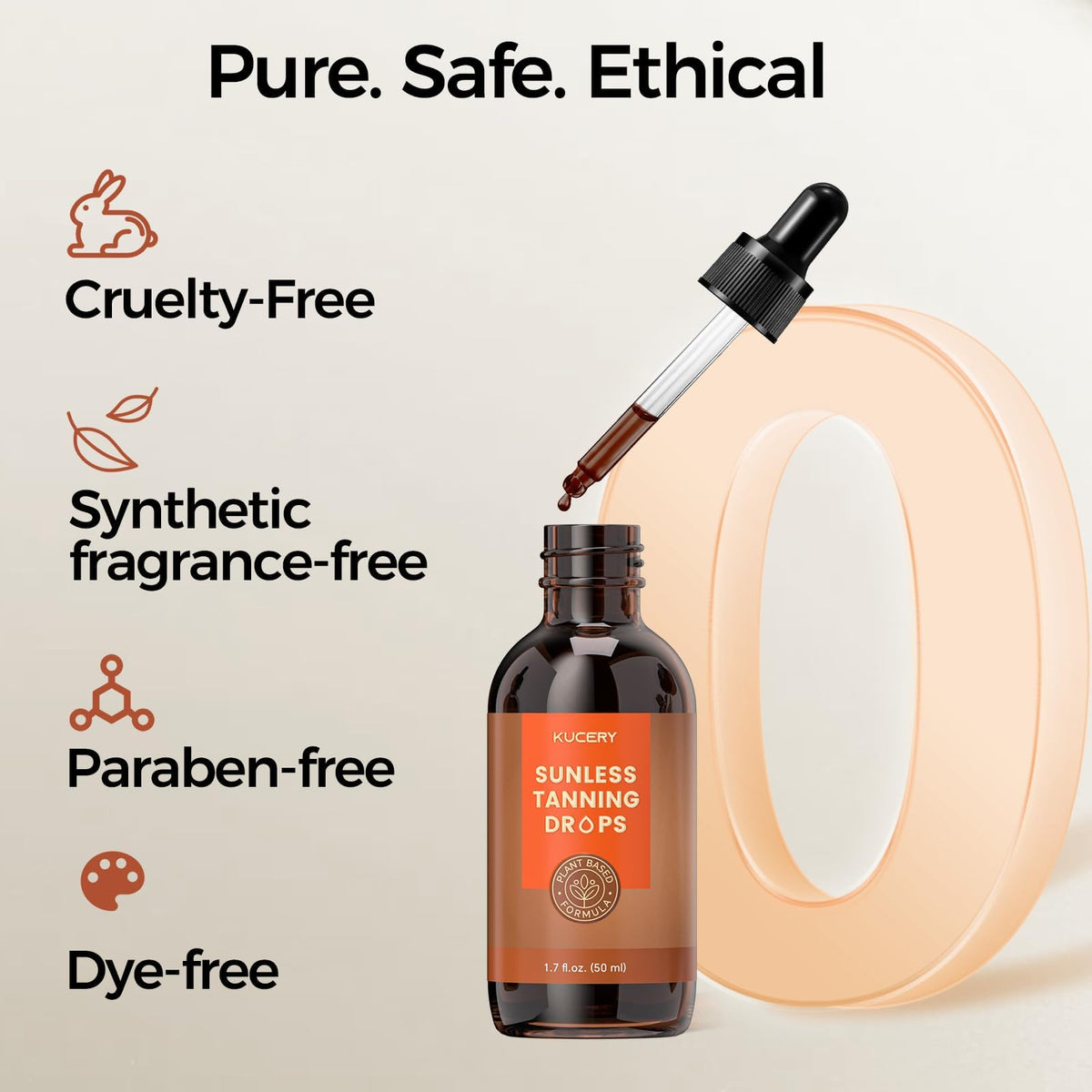 KUCERY before and after face split comparing natural-looking glow benefit