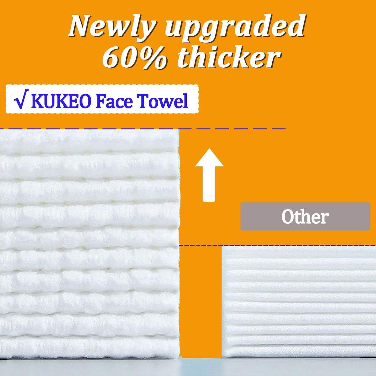 KUKEO single towel close-up displaying soft rayon texture for gentle cleansing