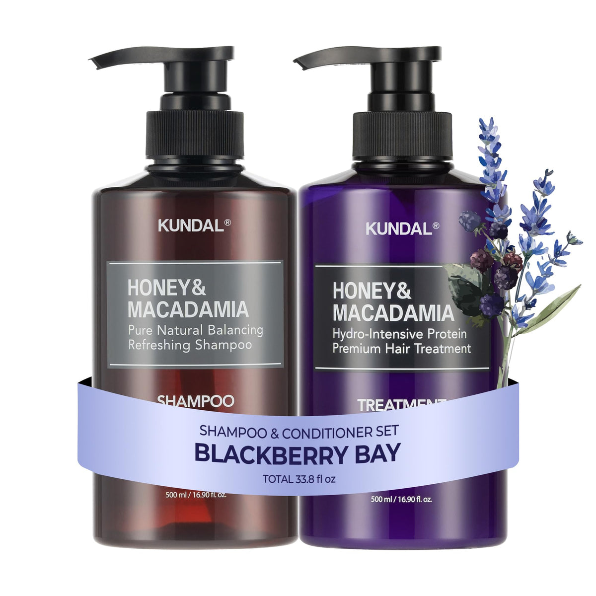 KUNDAL front packaging showing Blackberry Bay duo and premium look