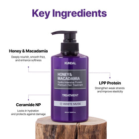 KUNDAL conditioner cream detail highlighting rich texture and detangling benefit