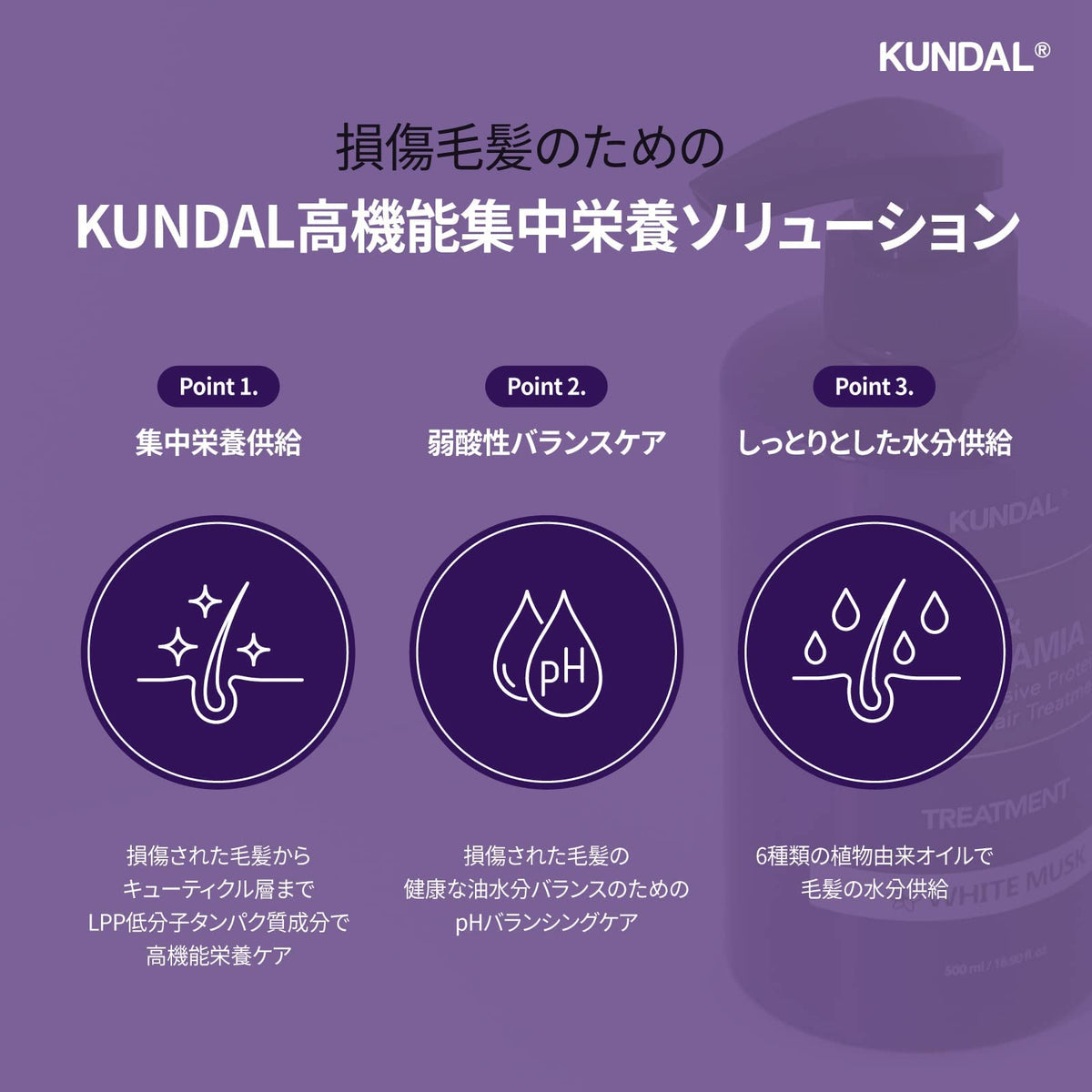 KUNDAL conditioner cream texture on palm showing smooth consistency for easy application