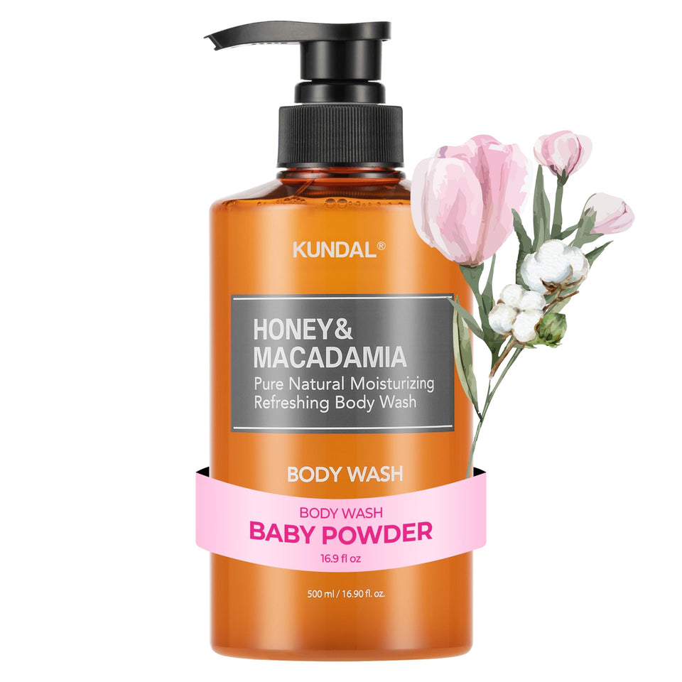 KUNDAL front bottle showing honey macadamia formula and gentle benefits