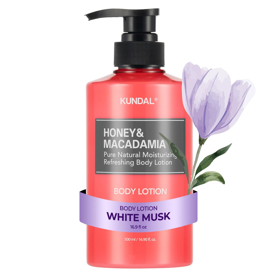 KUNDAL front packaging showing bottle and gentle baby powder scent benefits