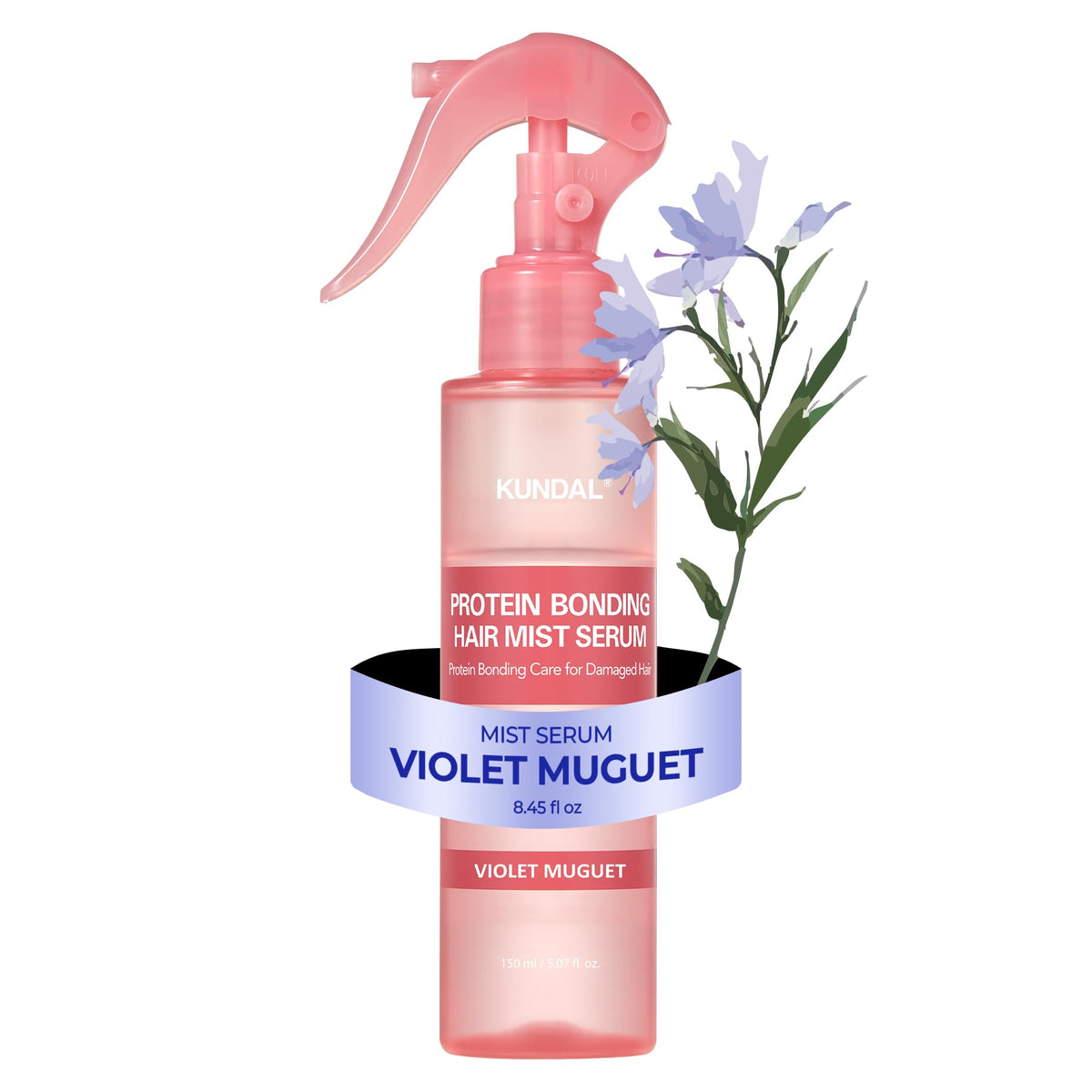 KUNDAL front packaging showing bottle and violet muguet scent for daily protection
