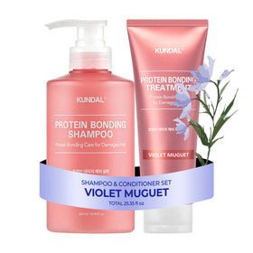 KUNDAL front packaging showing product duo and violet muguet scent benefits