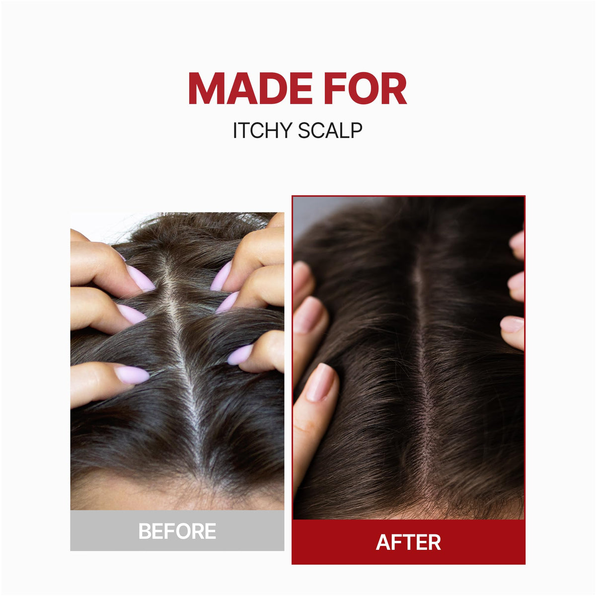 KUNDAL spray on dry hair in use for quick refresh and frizz control during the day