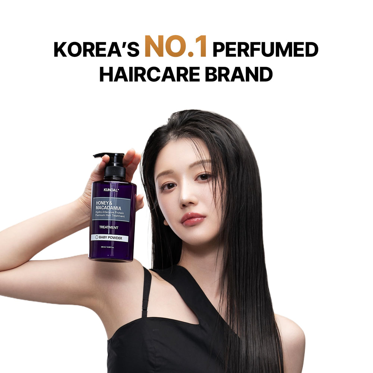 KUNDAL shampoo texture on hand demonstrating creamy lather and hydration