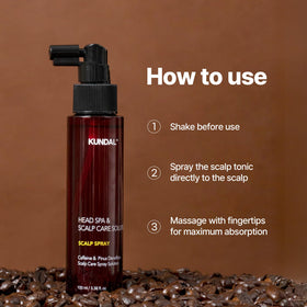 KUNDAL travel-sized bottle in bag signaling portability and on-the-go refreshing benefit
