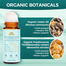 KUNLEN castor oil texture pour highlighting organic quality