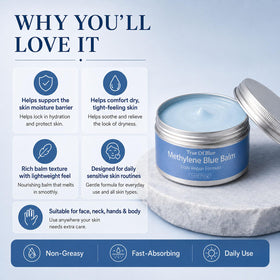 Kunnozz balm applied on cheek showing lightweight sealing benefit