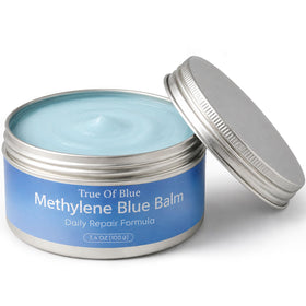 Kunnozz jar front view showing product packaging and blue balm benefit