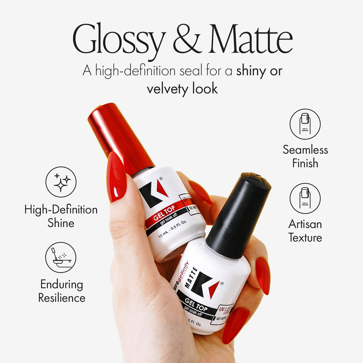 KUPA Gelfinity bottle brush detail for smooth even application benefit