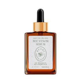 KUSHI front bottle view showing compact 15ml serum for travel-friendly hydration