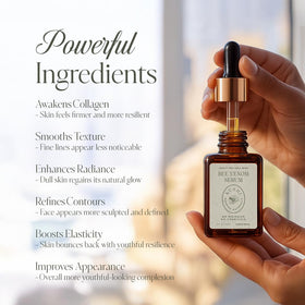 KUSHI Manuka honey ingredient shot emphasizing natural hydration benefits
