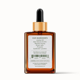 KUSHI packaging with sourcing note showing ethically collected bee venom