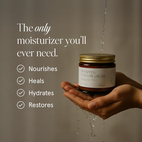 KUSHI whipped texture close-up demonstrating creamy spreadability and quick absorption