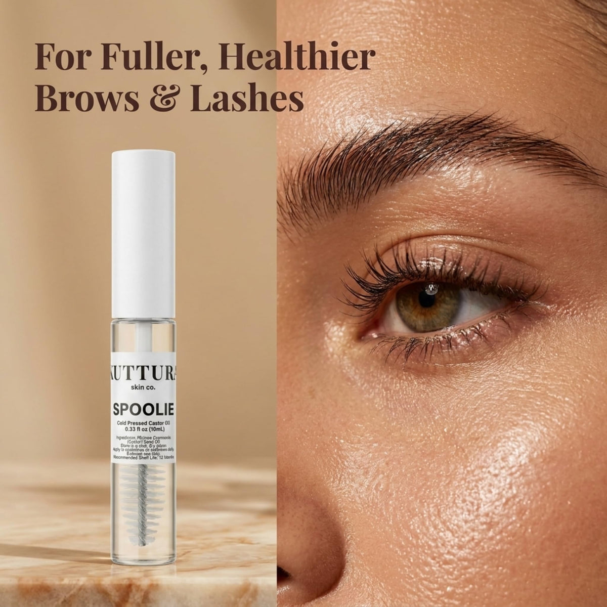 Kuttura Skin Co. cap and label detail emphasizing secure, leak-free design
