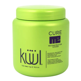 Kuul Cure Me front packaging showing 35.2 oz tub and clear product label benefit