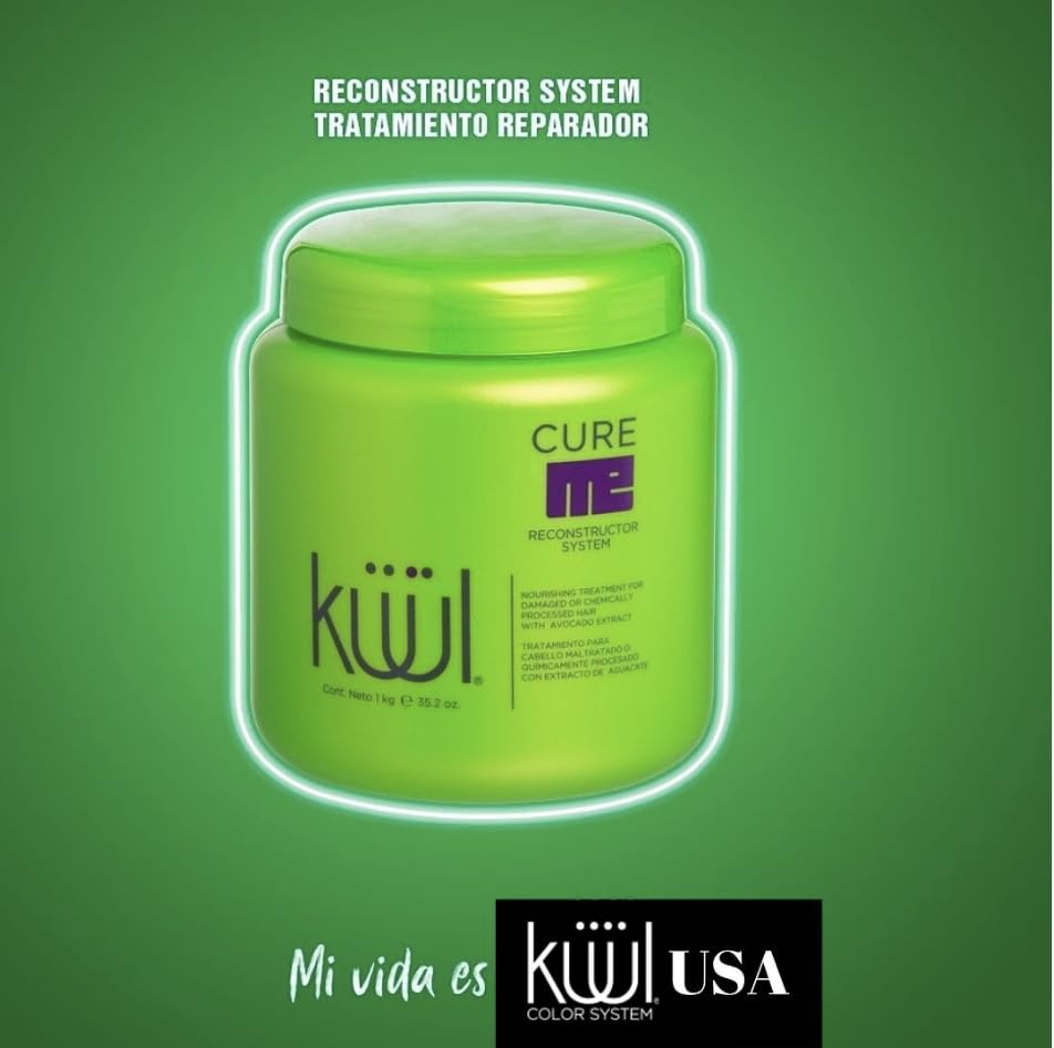 Kuul Cure Me cream texture close-up showing smooth rich formula for deep conditioning