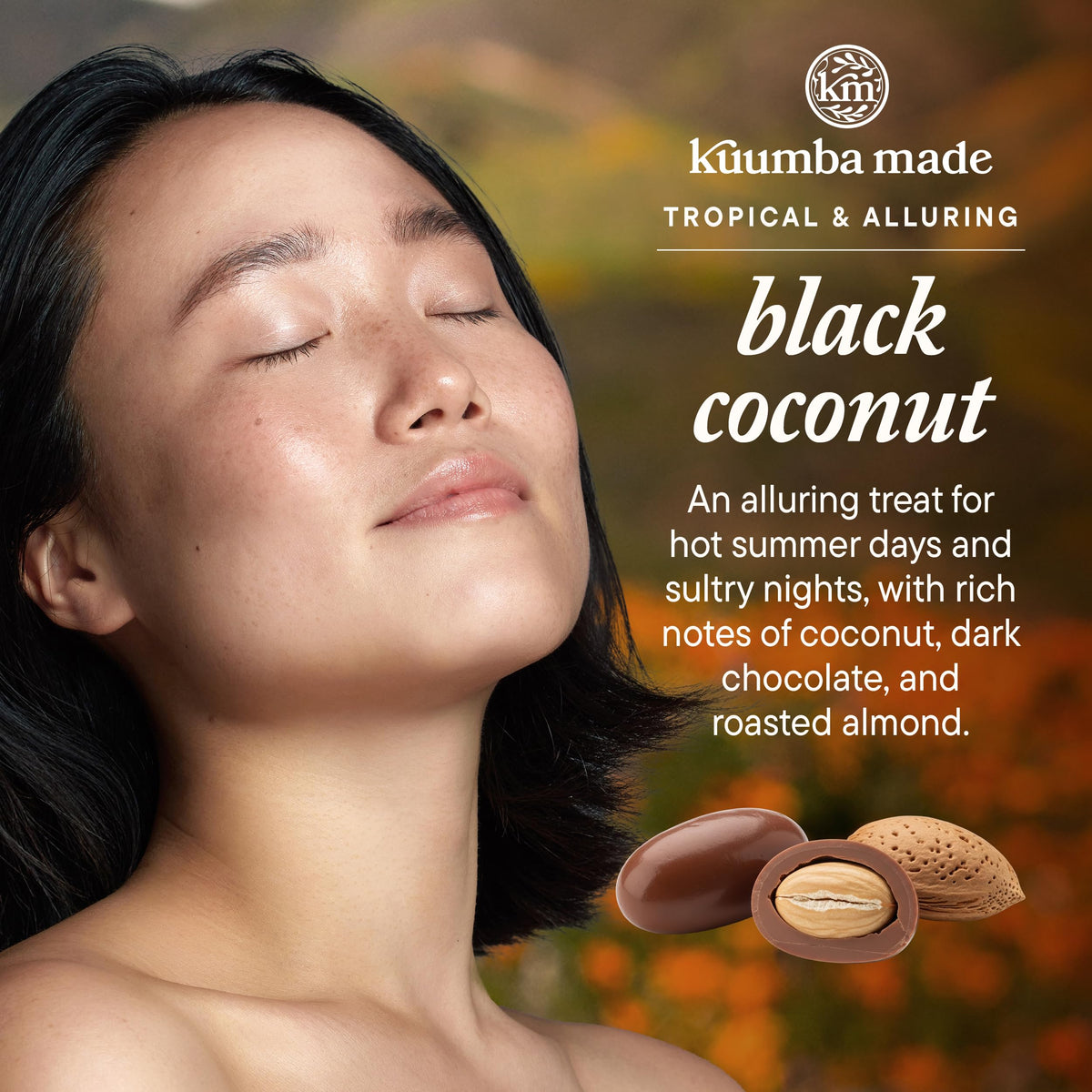 Kuumba Made oil pour texture over skin showing moisturizing finish