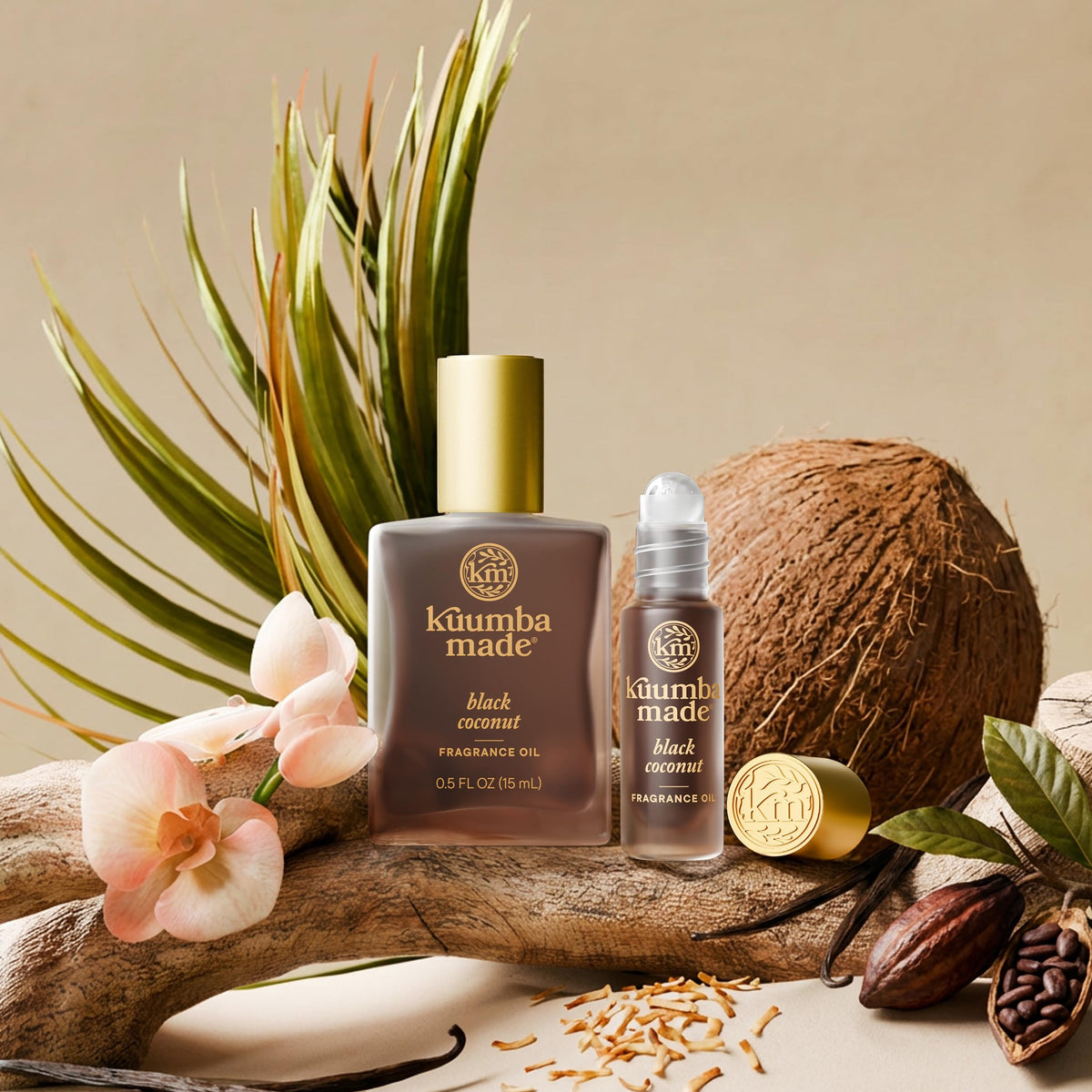 Kuumba Made packaging side view indicating sustainable, ethical branding