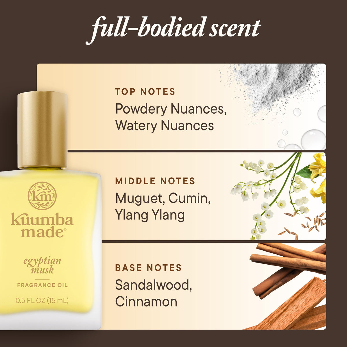 Kuumba Made label detail with ingredients and vegan, cruelty-free information