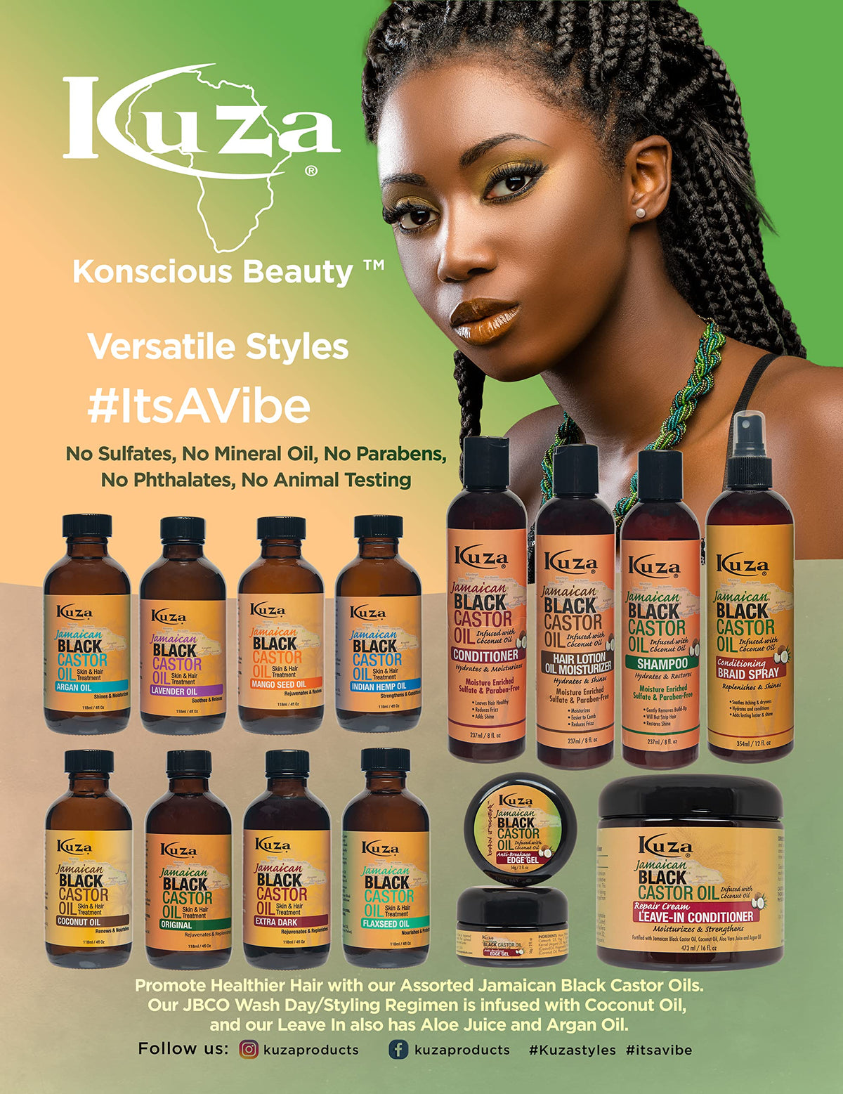 Kuza leave-in conditioner texture pouring on hair strand for smoothness