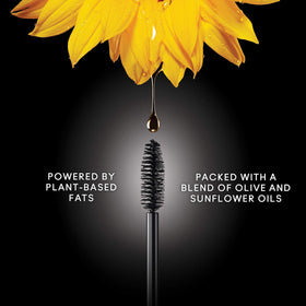 KVD mascara on model lifestyle image demonstrates dramatic volumized lashes benefit