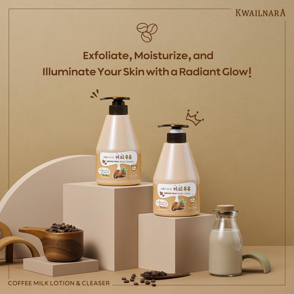 Kwailnara pump nozzle and label close-up highlighting easy dispensing benefit