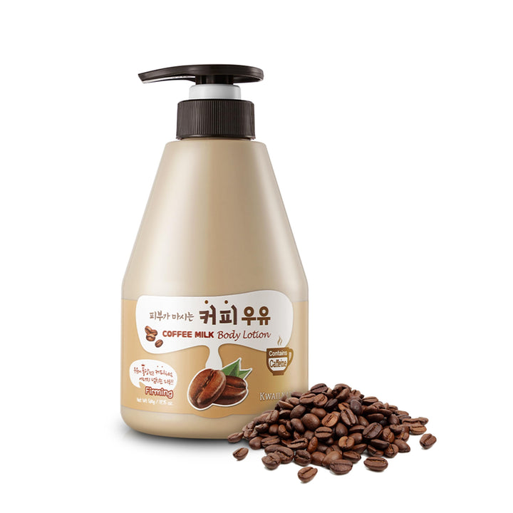 Kwailnara front packaging showing coffee milk lotion and volume benefit