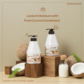 Kwailnara pump dispensing creamy foam highlighting soft lather benefit