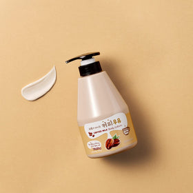 Kwailnara silky lotion absorbed on skin showing smooth softening benefit